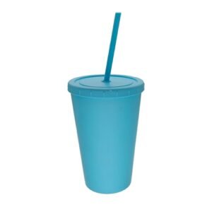 Vaso 500 cc con tapa y sorbete